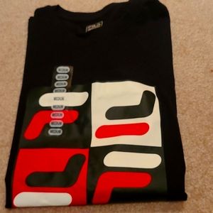 Brand New FILA black training cotton t-shirt.